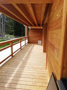 Μπαλκόνι ή βεράντα στο L'oxalis appartement 103 Praz de Lys