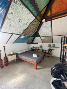 Castelo dos Tucanos Host的健身中心和/或健身设施