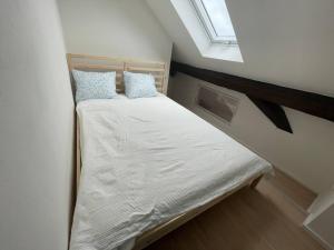 Posteľ alebo postele v izbe v ubytovaní Hotel Vinařice Česky kras
