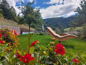 Vonkajšia záhrada v ubytovaní Alpenrose