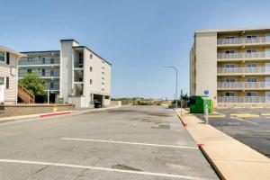 an empty parking lot in front of a building at Captain's Quarters in Ocean City