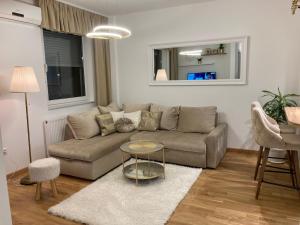 Posezení v ubytování Apartman 10 Lux