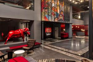 A seating area at Radisson RED Danang