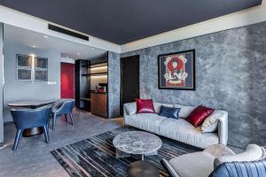 A seating area at Radisson RED Danang