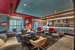 A seating area at Radisson RED Danang