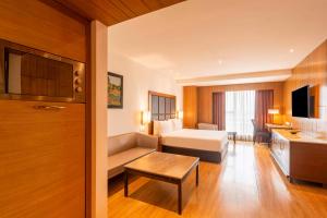 A television and/or entertainment centre at Svelte Delhi, a member of Radisson Individuals