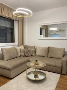 Posezení v ubytování Apartman 10 Lux