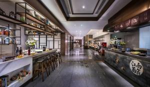 Restaurace v ubytování Mehood Lestie, Hangzhou Qianjiang Century City International Expo Center