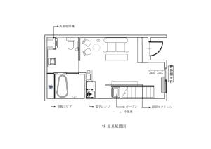 Půdorys ubytování 莹屋 Ying House 日本整棟公寓