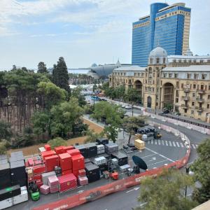 Γενική άποψη της πόλης Μπακού ή θέα της πόλης από  αυτό το διαμέρισμα