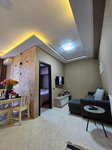TV a/nebo společenská místnost v ubytování Traveller Apartment