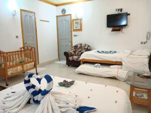 Letto o letti in una camera di Olhumathi View Inn