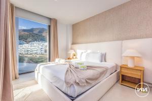 En generel udsigt til bjerge eller udsigt til bjerge taget fra lejligheden