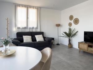 TV a/nebo společenská místnost v ubytování Apartamentos Clotilde