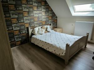 Postel nebo postele na pokoji v ubytování Vakantiewoning De Zilverberk