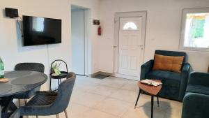 Sjónvarps- og/eða afþreyingartæki á Apartment Olive Istra