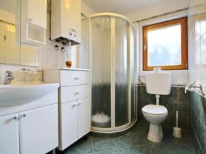 une salle de bains avec douche, toilettes et lavabo dans l'établissement Holiday Home Katica - One Bedroom Holiday Home with Terrace and Sea View, à Vela Luka 19 autres photos