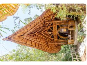 Zahrada ubytování Bamboohouse pondok salacca #salacca inn