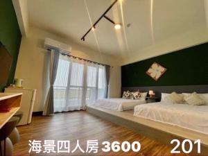 Postel nebo postele na pokoji v ubytování Mian Bao Homestay