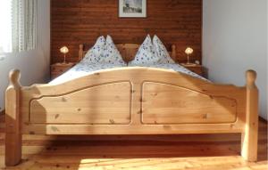 Giường trong phòng chung tại Ferienwohnung Klein St Paul