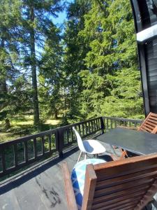 Balcone o terrazza di ZlatAir Black Boutique Chalets