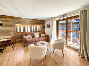 Area soggiorno di Pilanous Residence - Junior Suite - Swiss Alps