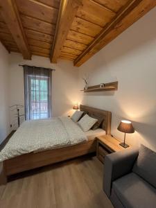 Voodi või voodid majutusasutuse Apartmány La Šiška toas