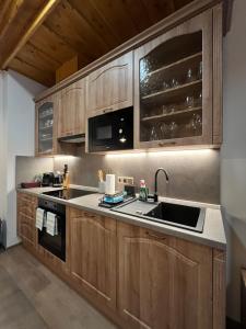 Köök või kööginurk majutusasutuses Apartmány La Šiška