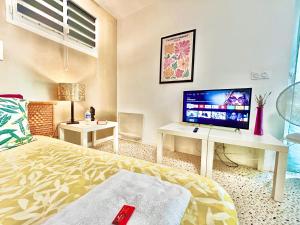 TV o dispositivi per l'intrattenimento presso Chambres d'hôtes Avignon