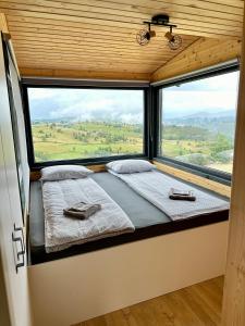 Postel nebo postele na pokoji v ubytování Cabană Vinkiș