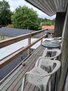 Balkón nebo terasa v ubytování Indkvartering Filskov
