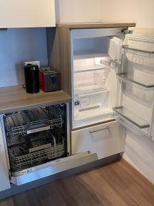 Kuchyň nebo kuchyňský kout v ubytování Traumwohnung am Altstadtrand