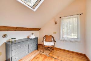 a bedroom with a dresser and a window at Patio and Mtn Views Peaceful Sedona Retreat in Sedona