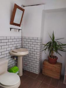 Koupelna v ubytování Yllaris'Inn 2