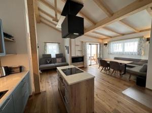 Eldhús eða eldhúskrókur á Appartement Weitblick