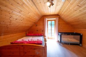 Postel nebo postele na pokoji v ubytování Ferienhaus Mooshöf