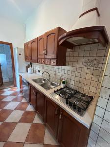 Η κουζίνα ή μικρή κουζίνα στο Apartament na górce