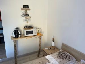 Postel nebo postele na pokoji v ubytování chambre 2 personnes Pinet