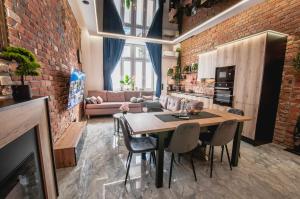 Χώρος καθιστικού στο Prezydentów Bydgoszczy Willa Centrum