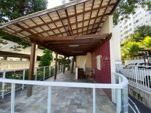 Μπαλκόνι ή βεράντα στο Alugo apartamento temporada 6,5km do Rock in Rio
