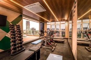 Fitness centrum a/nebo fitness zařízení v ubytování Estudio Deluxe Houze