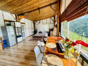 Kuchyň nebo kuchyňský kout v ubytování Natural Tiny house , frente al lago