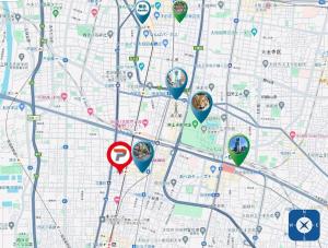 大阪的住宿－302号室花园町駅と萩ノ茶屋駅徒步各2分和室専用バスルームアクセス抜群，相簿中的一張相片