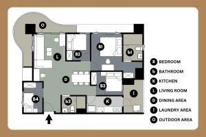 Planimetria di High Floor New Bldg 4B2bLDK Ximending, Stunning Views • 高層新樓 4房2衛 西門町 美景