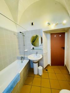 Koupelna v ubytování Appart'Hôtel - Au Vieux Palais