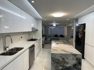 Kuchyň nebo kuchyňský kout v ubytování Luxury Home Medellin