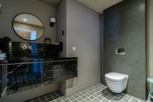 Koupelna v ubytování Máni Apartments