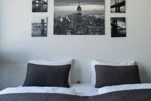 Postel nebo postele na pokoji v ubytování Máni Apartments