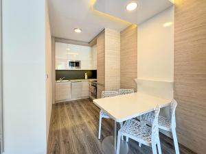 Kuchyň nebo kuchyňský kout v ubytování Apartmán Pec