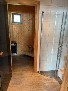 ห้องน้ำของ Moderne hytte Sjusjøen +11 ภาพ